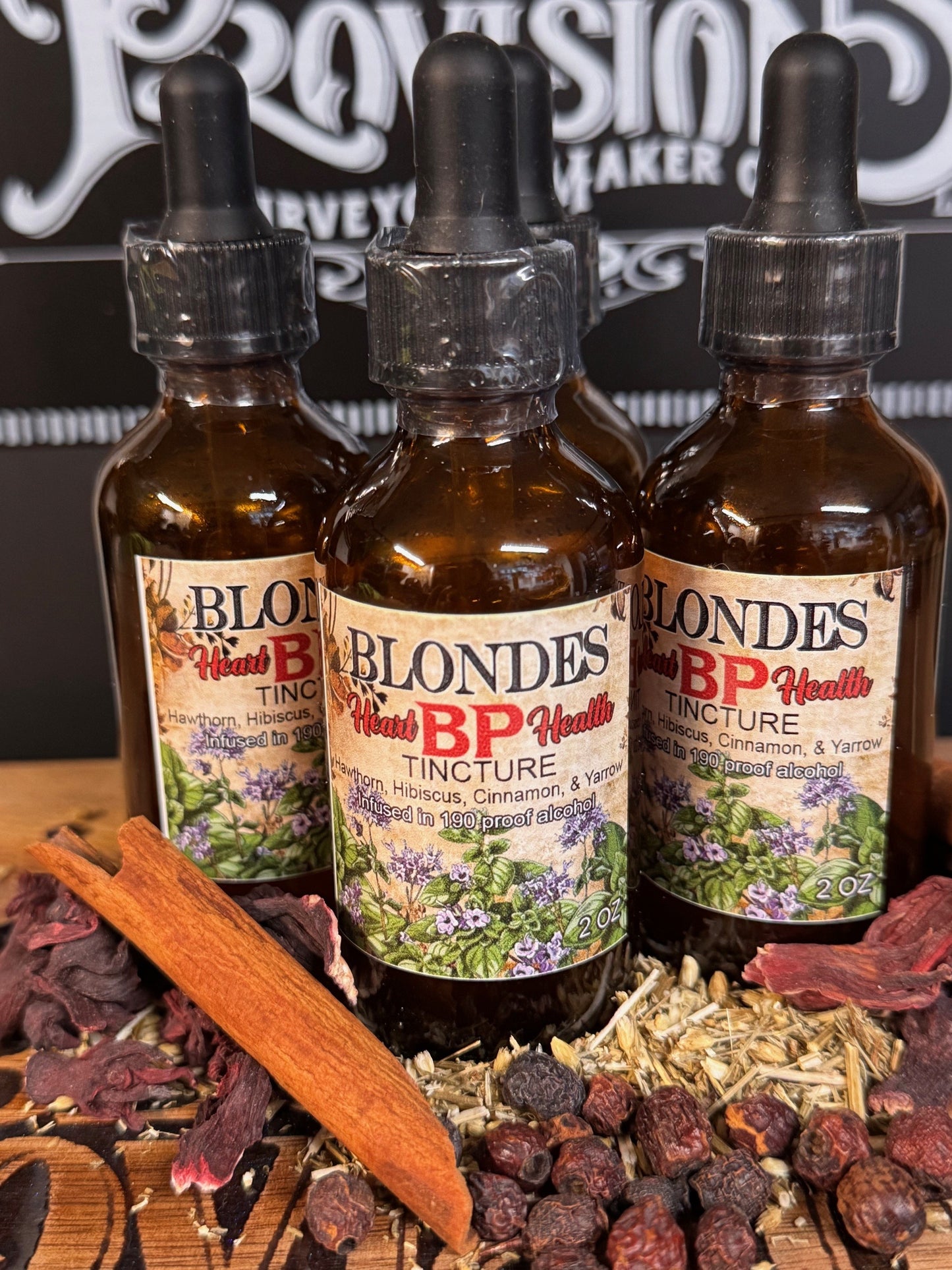 Blonde Provisions BP Tincture – Herbal Blood Pressure Support | Heart Health & Circulation Formula