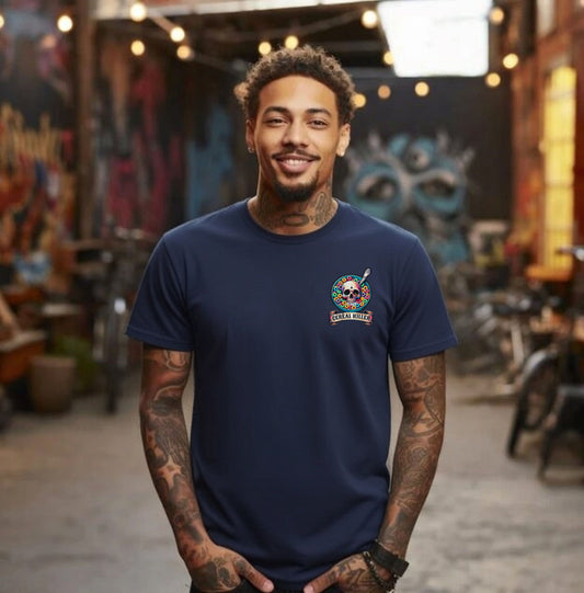 Cereal Killer Tarot Skeleton Skull Lotería Style T-Shirt | Blonde Provisions LLC