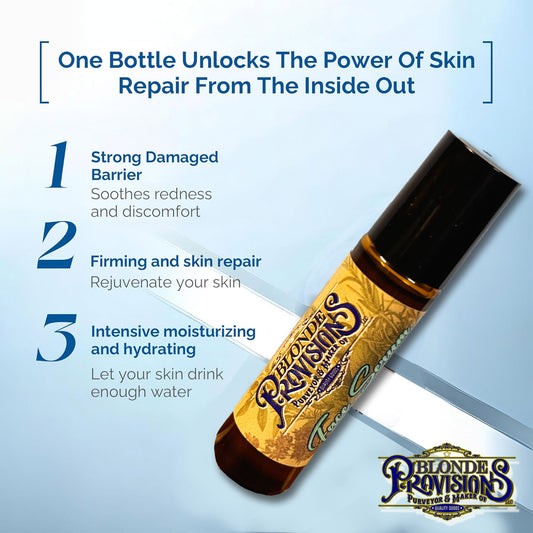 BLONDE PROVISIONS Age-Defying Peptide Powerhouse Serum – Hemp, Cherry & Botanical Blend