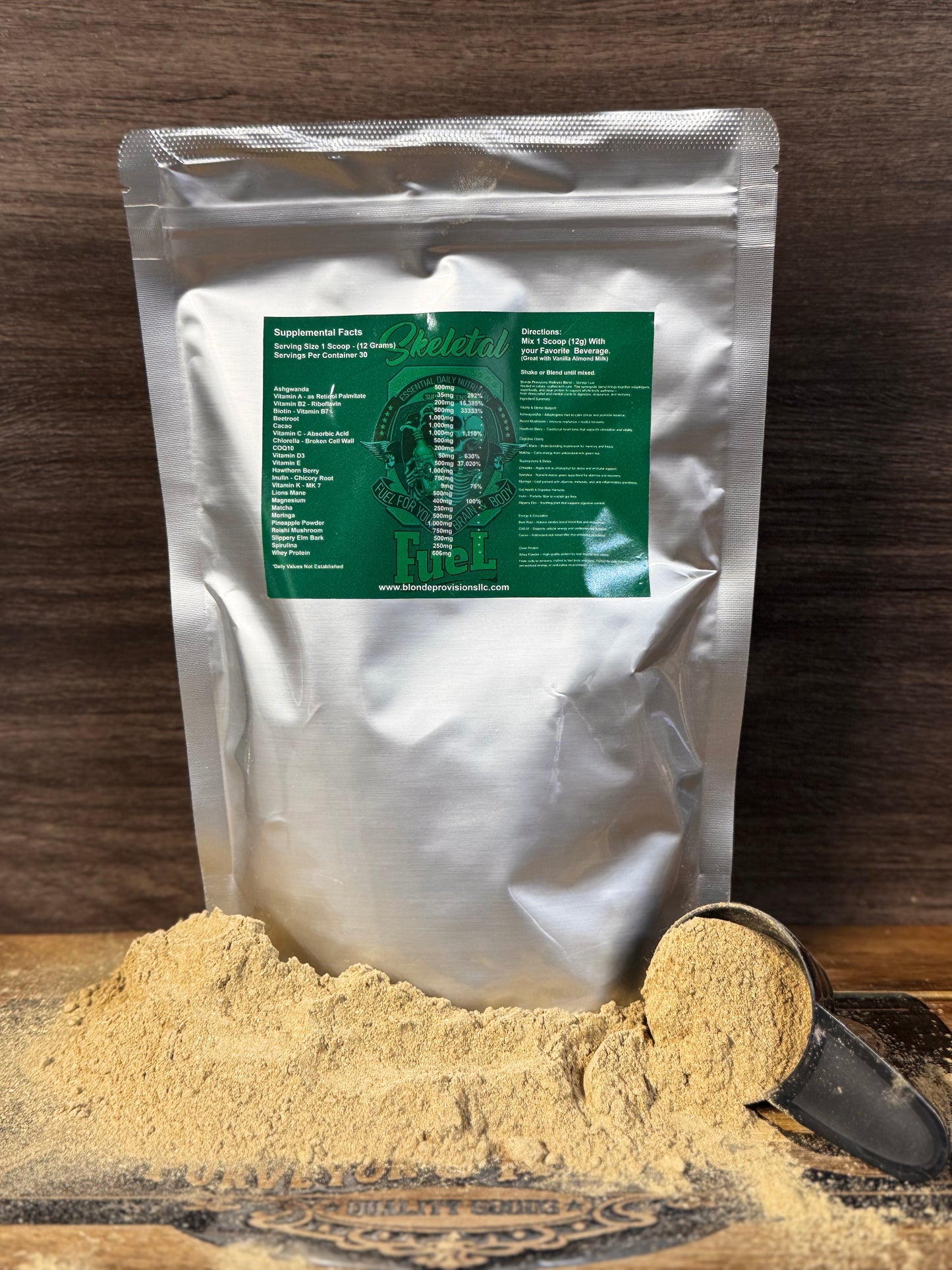 Blonde Provisions Wellness Blend –Skeletal Fuel - Adaptogenic Superfood Formula for Mind & Body