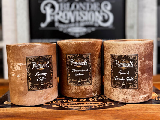 Blonde Provisions Essential Oil Candles – Beeswax & Soy Blend with Plantable Wildflower Dust Cover