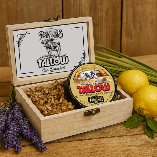 Blonde Provisions Premium Whipped Tallow – Nourishing Face & Body Cream (4 oz)