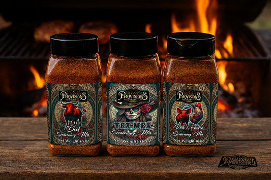 Blonde Provisions Artisan Seasoning Mixes – Beef, Pork & Chicken, Tex-Mex | Small Batch, Fresh Ingredients | 4oz & 16oz