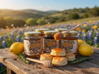 Blonde Provisions Texas Honey Infusions – Assorted Flavors (6 oz Jar)