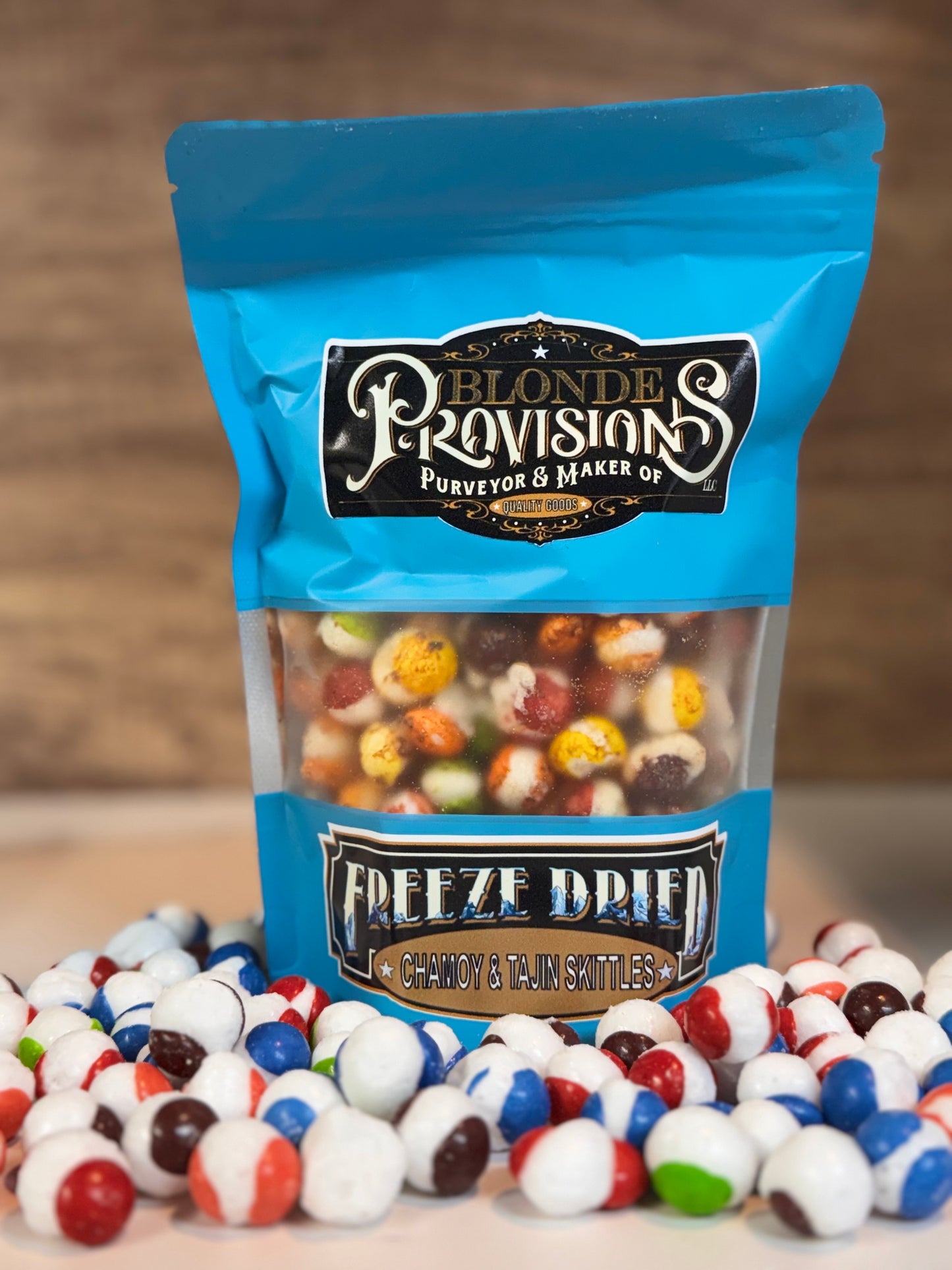 Blonde Provisions Freeze-Dried Skittles – Assorted Flavors (6 oz Bag)