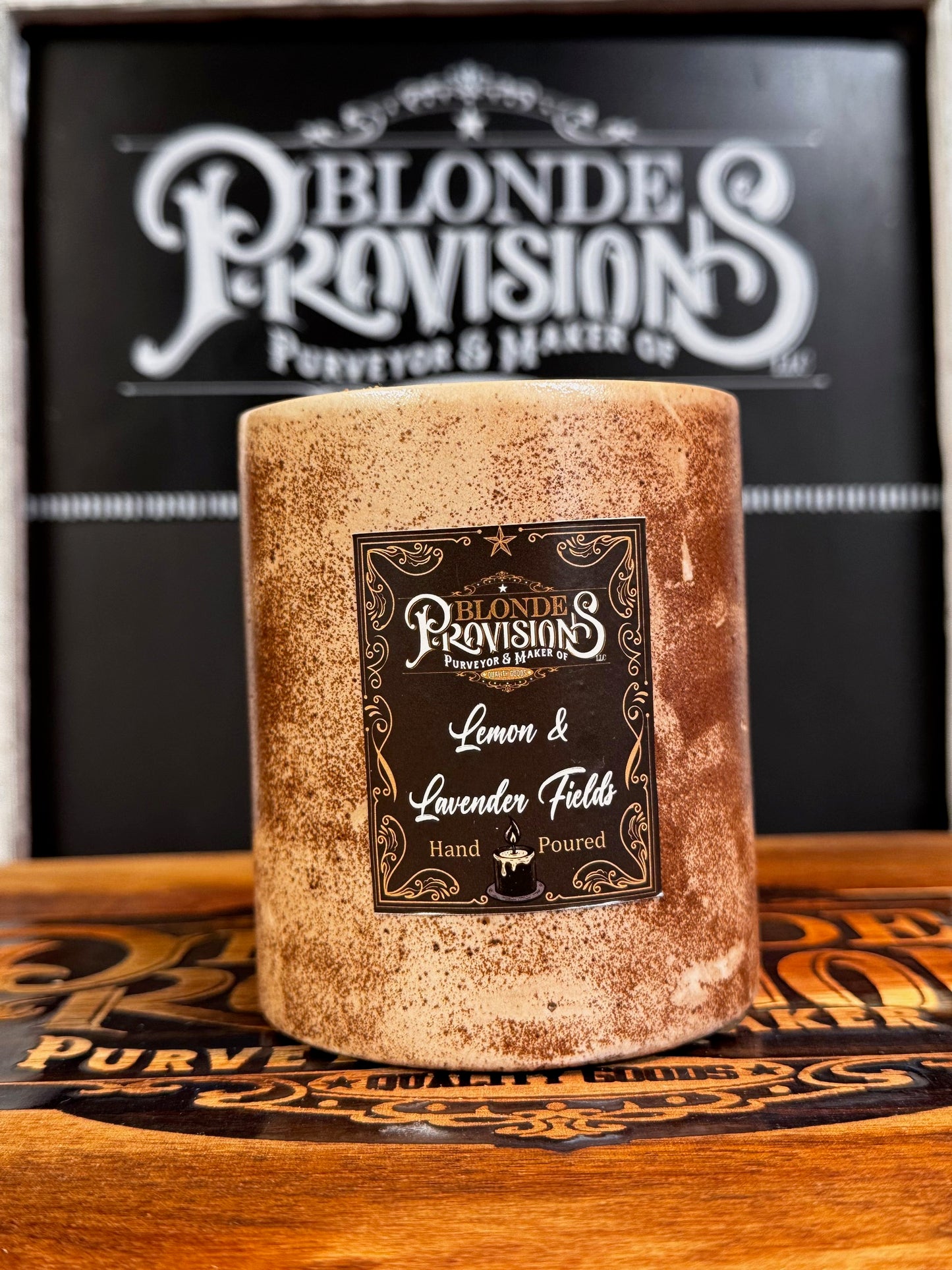 Blonde Provisions Essential Oil Candles – Beeswax & Soy Blend with Plantable Wildflower Dust Cover