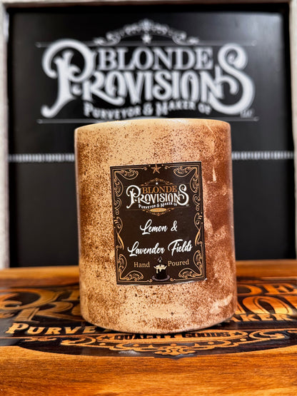 Blonde Provisions Essential Oil Candles – Beeswax & Soy Blend with Plantable Wildflower Dust Cover