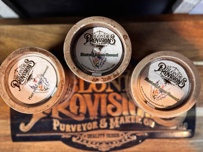 Blonde Provisions Essential Oil Candles – Beeswax & Soy Blend with Plantable Wildflower Dust Cover