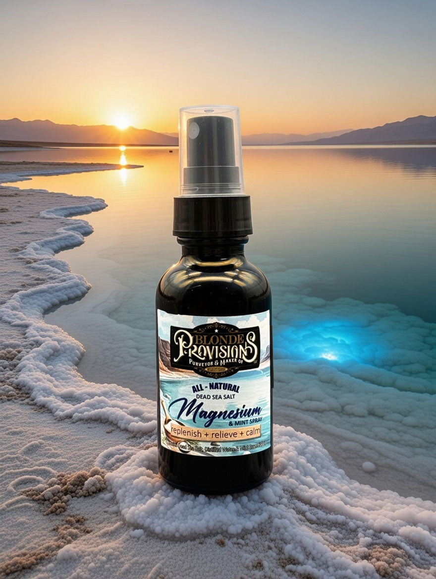 All-Natural Dead Sea Magnesium & Mint Spray – Replenish & Relax | Blonde Provisions
