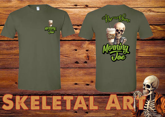 Morning Joe cup of Coffee DTG softstyle t-shirt design