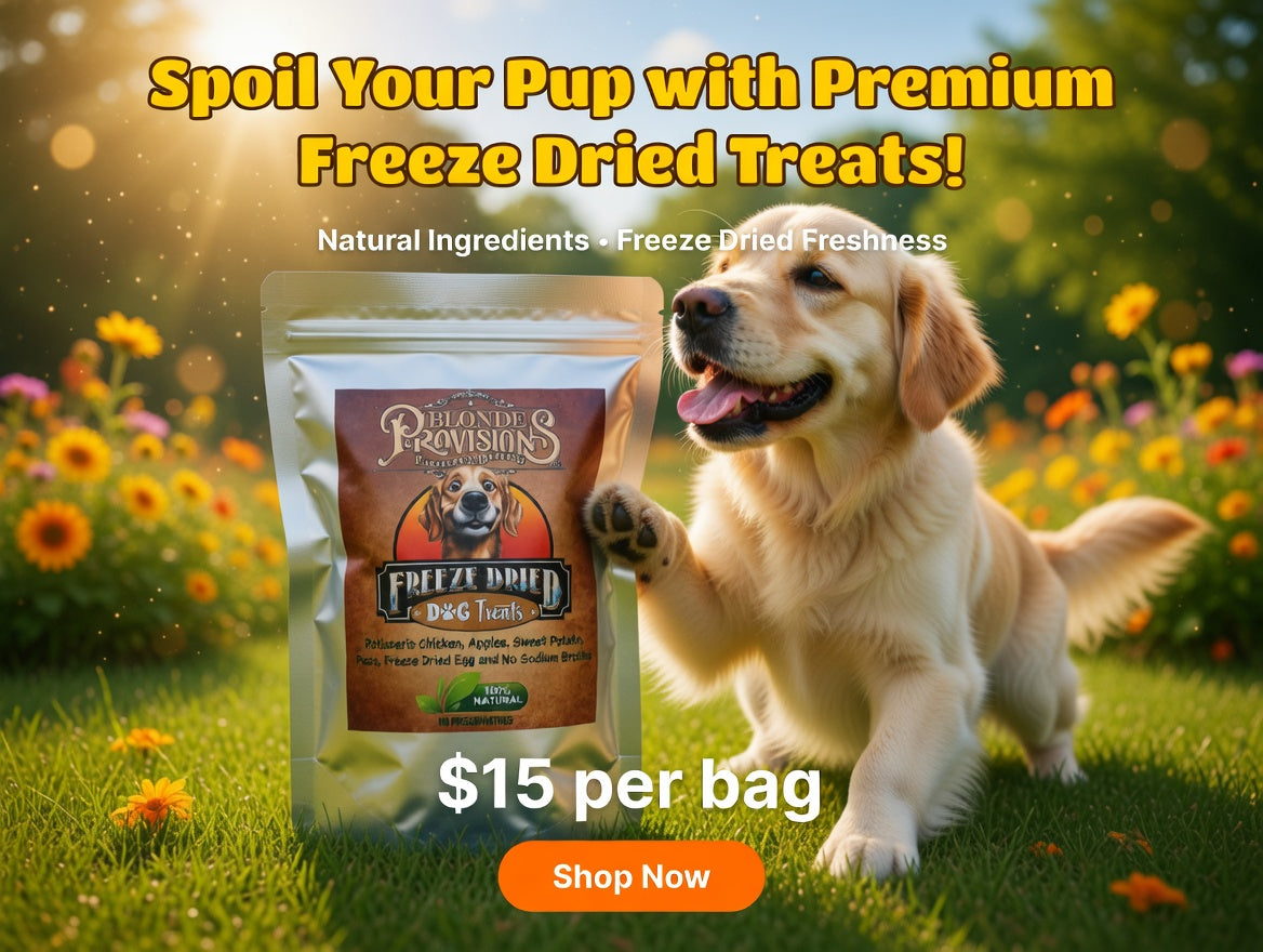 Freeze Dried Dog Treats – Rotisserie Chicken, Apples, Sweet Potato & Egg | 100% Natural – $15
