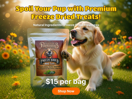 Freeze Dried Dog Treats – Rotisserie Chicken, Apples, Sweet Potato & Egg | 100% Natural – $15