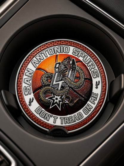 UV Dimensional Printed Ceramic Car Coasters 2 PACK – Custom Designs (Texas, Patriotic, Sports, Autism Awareness & More)