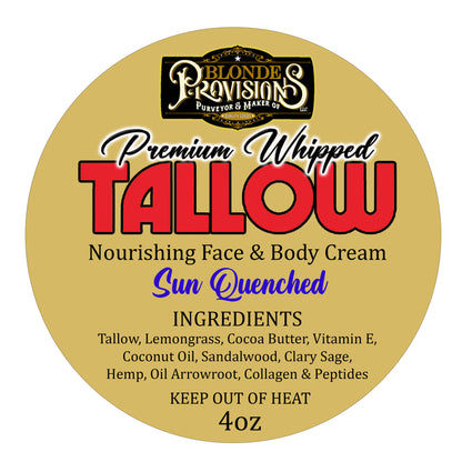 Blonde Provisions Premium Whipped Tallow – Nourishing Face & Body Cream (4 oz)