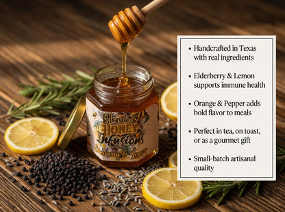 Blonde Provisions Texas Honey Infusions – Assorted Flavors (6 oz Jar)