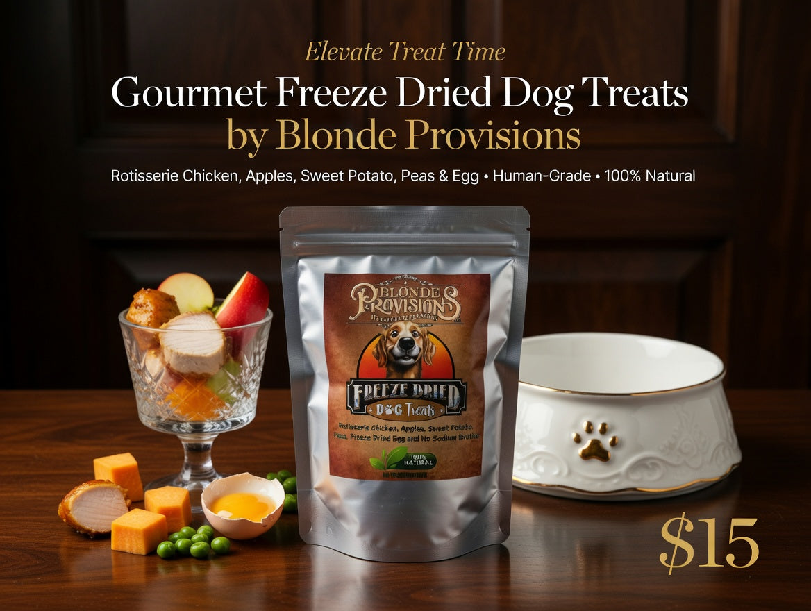 Freeze Dried Dog Treats – Rotisserie Chicken, Apples, Sweet Potato & Egg | 100% Natural – $15