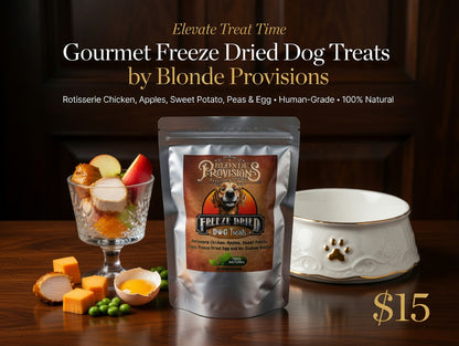 Freeze Dried Dog Treats – Rotisserie Chicken, Apples, Sweet Potato & Egg | 100% Natural – $15