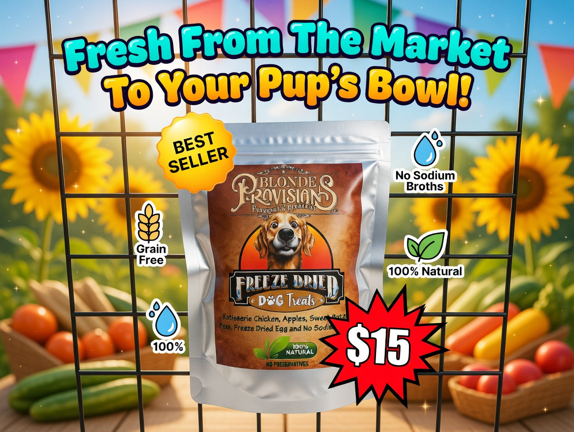 Freeze Dried Dog Treats – Rotisserie Chicken, Apples, Sweet Potato & Egg | 100% Natural – $15