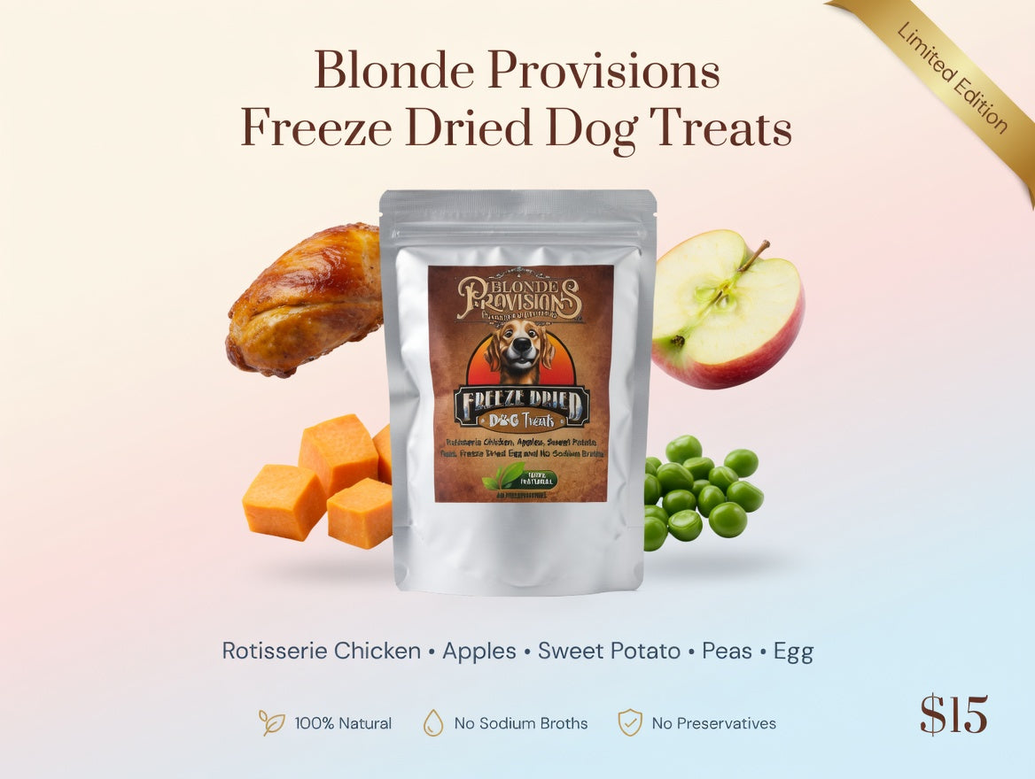 Freeze Dried Dog Treats – Rotisserie Chicken, Apples, Sweet Potato & Egg | 100% Natural – $15