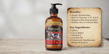 Blonde Provisions Premium Whipped Tallow – Nourishing Face & Body Cream (4 oz /8 oz)