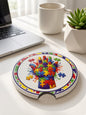 UV Dimensional Printed Ceramic Car Coasters 2 PACK – Custom Designs (Texas, Patriotic, Sports, Autism Awareness & More)