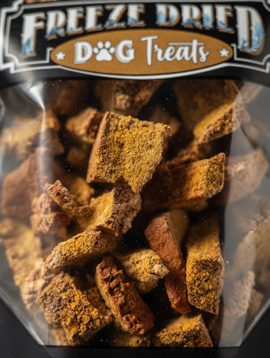 Freeze Dried Beef Liver Dog Treats with Turmeric, Ginger & Cinnamon | All-Natural Superfood Bites by Blonde Provisions